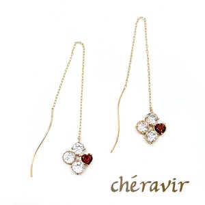 【Cheravir】K10YG ピアス ハート