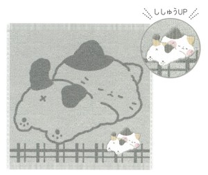 【ちびタオル】【2024春夏新作】ジャガードミニタオル　オシリトモフモフ/ねこ　220257