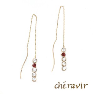【Cheravir】K10YG ピアス ハート