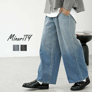 [MinoriTY] Full-Length Pant Chill Wide Denim Pants Gradation