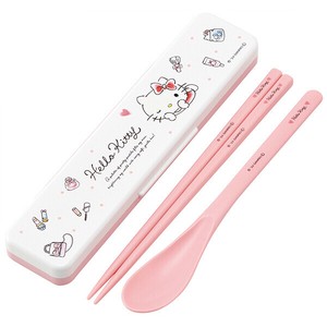 【公式】 抗菌 音のならないコンビセット 箸18cm 【ハローキティ 水彩コスメ】 スケーター