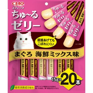 [いなばペットフード] CIAO　スティック　まぐろ　海鮮ミックス味15g×20P