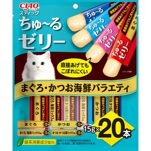 [いなばペットフード] CIAO　スティック　まぐろ・かつお海鮮バラエティ15g×20P