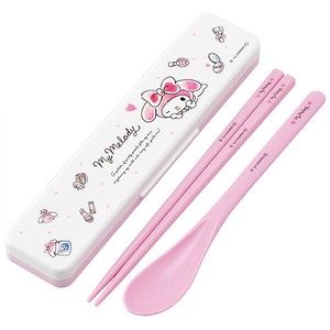【公式】 抗菌 音のならないコンビセット 箸18cm 【マイメロディ 水彩コスメ】 スケーター