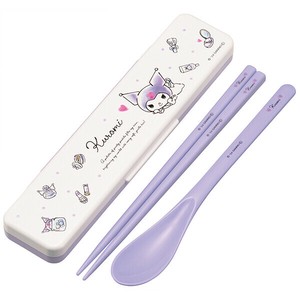 【公式】 抗菌 音のならないコンビセット 箸18cm 【クロミ 水彩コスメ】 スケーター