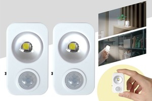 USB充電式 白色 暖色 ミニセンサーライト2P HAC4377 HAC4378