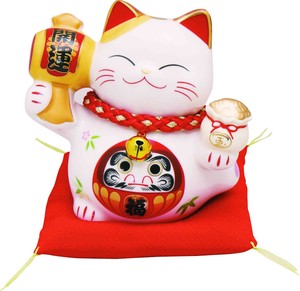 (磁)幸福招き猫　貯金箱(だるま)
