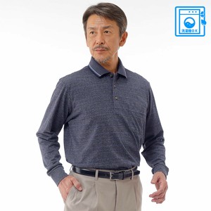 Polo Shirt Check Pattern Jacquard Men's