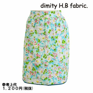 ショート丈エプロン　インド綿　エスニック　コットン100％