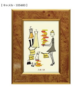 フォトフレームクラシック　L判　キャメル・105460