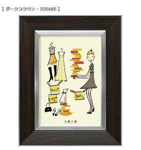 フォトフレームクラシック　L判　ダークブラウン・105465