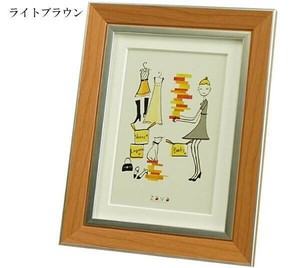 フォトフレームクラシック　2L/KG　ライトブラウン117880