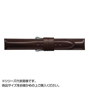 MIMOSA(ミモザ) 時計バンド ATカーフ 20mm ダークブラウン (美錠:銀) CAT-B20