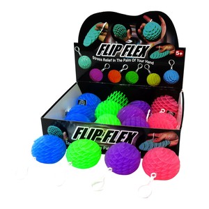 ＜バラエティ玩具＞＜縁日お祭りグッズ＞フリップフレックス　キーホルダー　4色アソート　No.603-681