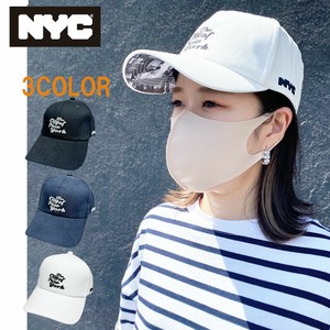 【NYC】6パネル ローキャップ 転写プリント 刺繍 帽子 メンズ レディース