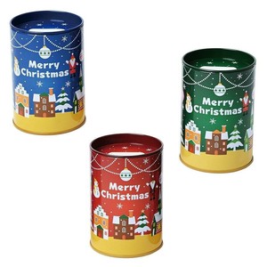 クリスマス ペン立て缶貯金箱