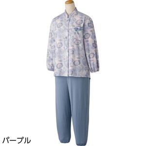 大きめボタンプチサイズのびのびストレッチパジャマ（婦人）