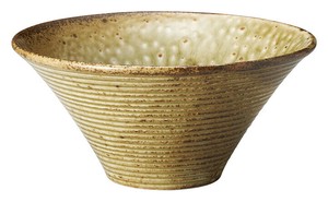 ［美濃焼 食器］ わび 朽葉 7.0薄筋朝顔丼 ［日本製］