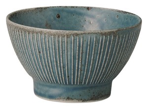 ［美濃焼 食器］ わび 紺ねず 千段くらわんか3.6碗 ［日本製］