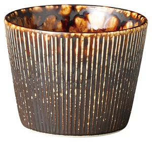 ［美濃焼 食器］ 雨流 唐茶 千段そば千代口 ［日本製］