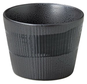 ［美濃焼 食器］ 黒御影黒刷毛 千段そば千代口 ［日本製］