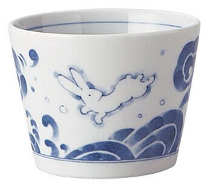 ［美濃焼 食器］ 白波うさぎ そば千代口 ［日本製］