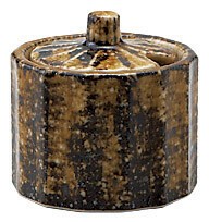 ［美濃焼 食器］ しのぎｶｽﾀｰ 飴斑点 辛子入 ［日本製］