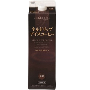 ウエシマコーヒー　ネルドリップアイスコーヒー　無糖 1000ml