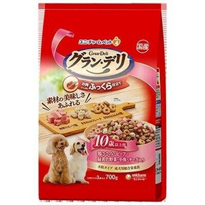 グラン・デリ　ふっくら仕立て　10歳以上用　鶏ささみ・ビーフ・緑黄色野菜・小魚・チーズ・角切りビーフ粒