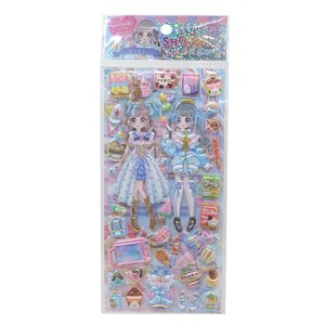 【シール】めちゃハピショッピングきせかえシール コンビニ