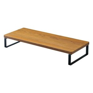 LIHIT LAB.(リヒトラブ)　MDF机上台　スリム　500×200mm　ロータイプ　ブラウン　A-8002-9