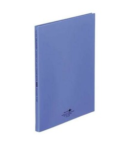 LIHIT LAB.　AQUA DROPs　クリヤーブックフラット　A4　S型(タテ型)　青　N-5061-8