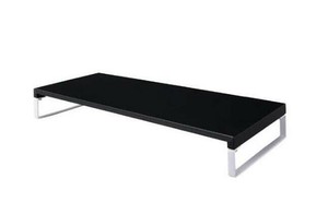 LIHIT LAB.(リヒトラブ)　机上台　ロータイプ　黒　高さ80mm　幅590mm　A-7332-24