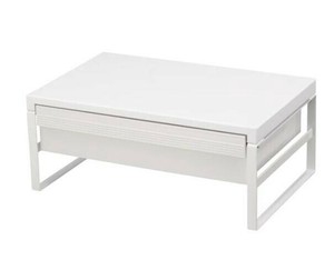 LIHIT LAB.(リヒトラブ)　机上台　幅390mm　引出し付ハイタイプ　白　A-7342-0
