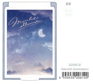 【2024年秋冬新作予約】【折り畳みミラー】カードミラーS　Moonlight illumination　220612