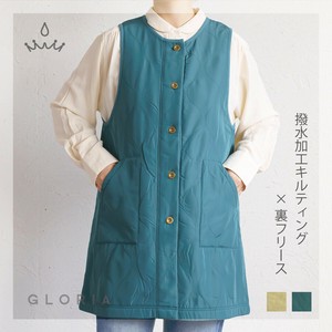 【2024秋冬】【即納】撥水加工キルティング×裏フリースエプロン3L 　エプロン　レディース　婦人
