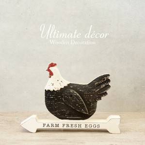 Ultimate decor アルティメットデコール［ウッデンデコレーション　Rooster］