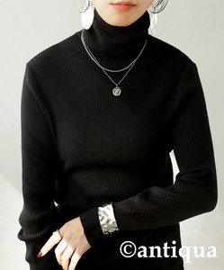 内搭衣/内衣 女士 长袖 高领 罗纹 antiqua 秋冬