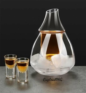 ◆◆大人気◆◆INSスタイル 氷びん 温酒器 暖酒器 ガラス 分酒器 家庭用 ギャザリング 酒具 大容量 セット