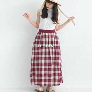 [SD Gathering] Skirt Waist Check Shirring [2024 S/S]