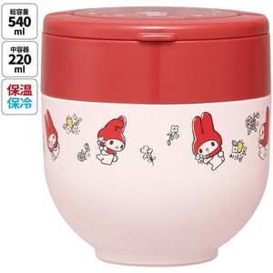Bento Box Flower My Melody Heat & Cold Insulation Foldable Retro 540ml