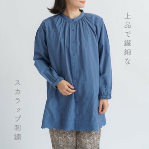 [SD Gathering] 衬衫 扇贝边 刺绣 2024新品 长衫