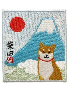 【しばたさん】ニホンノシバタサンワッペンマグネット　『犬』　しばたさん