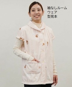 【しまださん】ホンワカシマエナガデジプリ袖なしルームウェア　（シマエナガ）