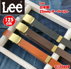 【2025年新商品】【Lee/リー】日本製　25mmレザーGIベルト/ガチャベルト