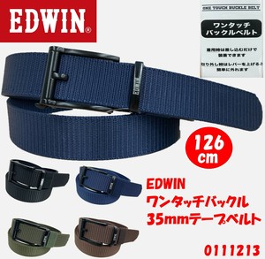 <2024年新作>【EDWIN/エドウィン】35mm　ワンタッチバックル　テープベルト