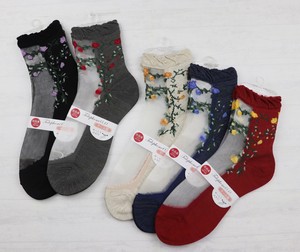 24 秋冬厳選【奈良産】婦人テグスクルー　ウール混　しだれ薔薇
