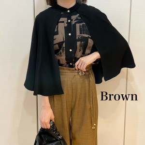 Button Shirt/Blouse Cape Blouse