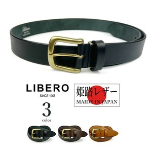 Belt Genuine leather 3.4cm 3-colors Made in Japan