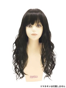 プリシラ オールウィッグ フラッフィーウェーブロング A-701 耐熱　TCK・ショコラブラック